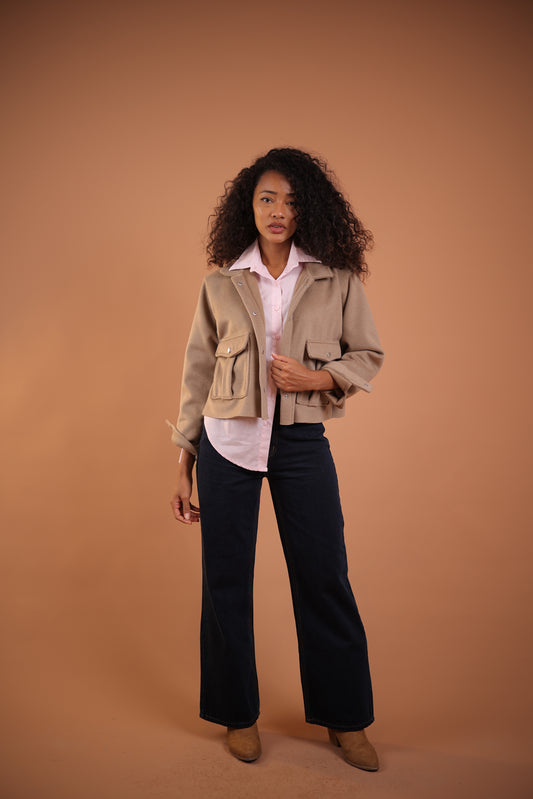 Zoya جاكيت جوخ قصير مبطن