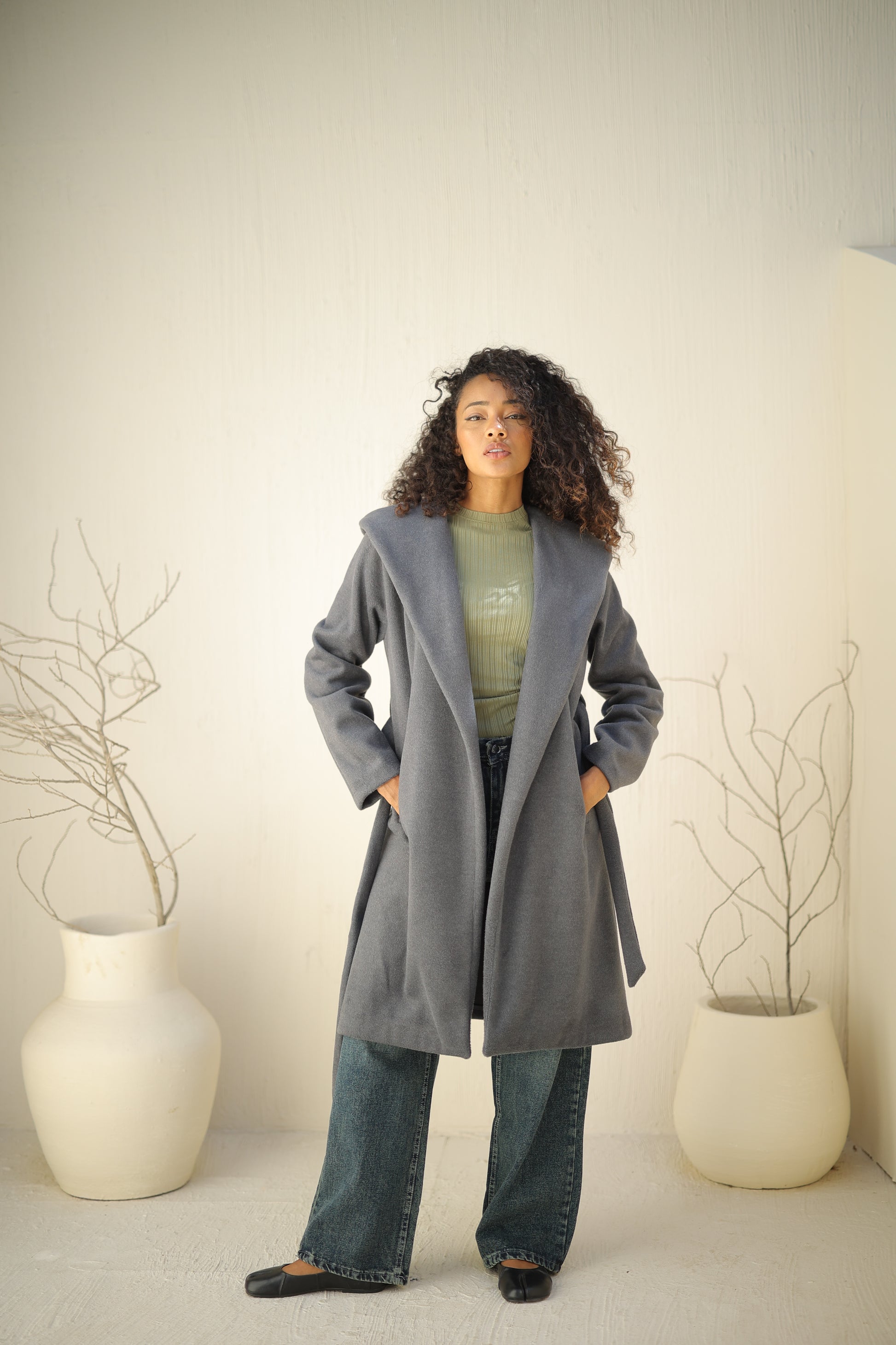 بالطو جوخ مشعر زنط Zoya