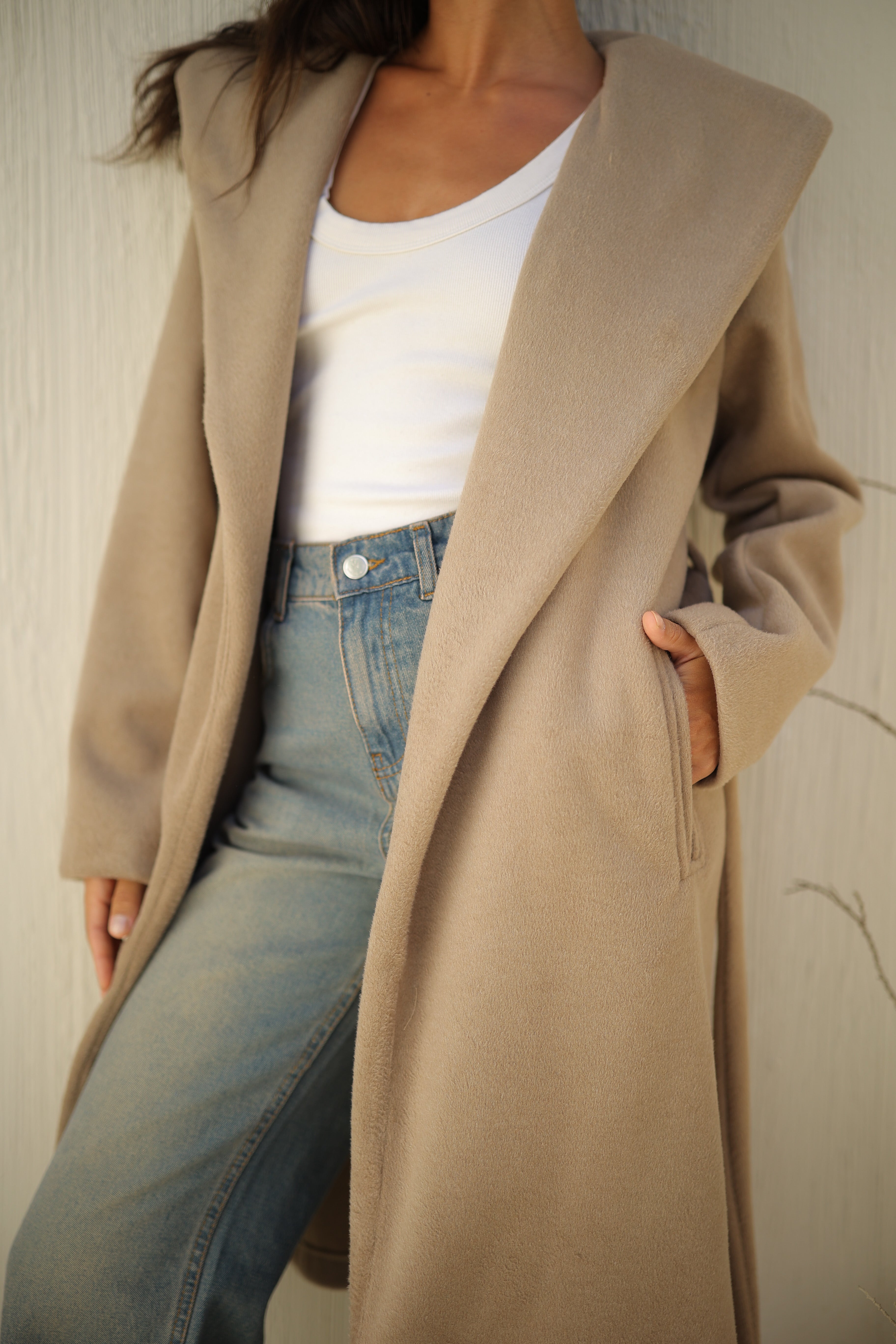 بالطو جوخ مشعر زنط Zoya