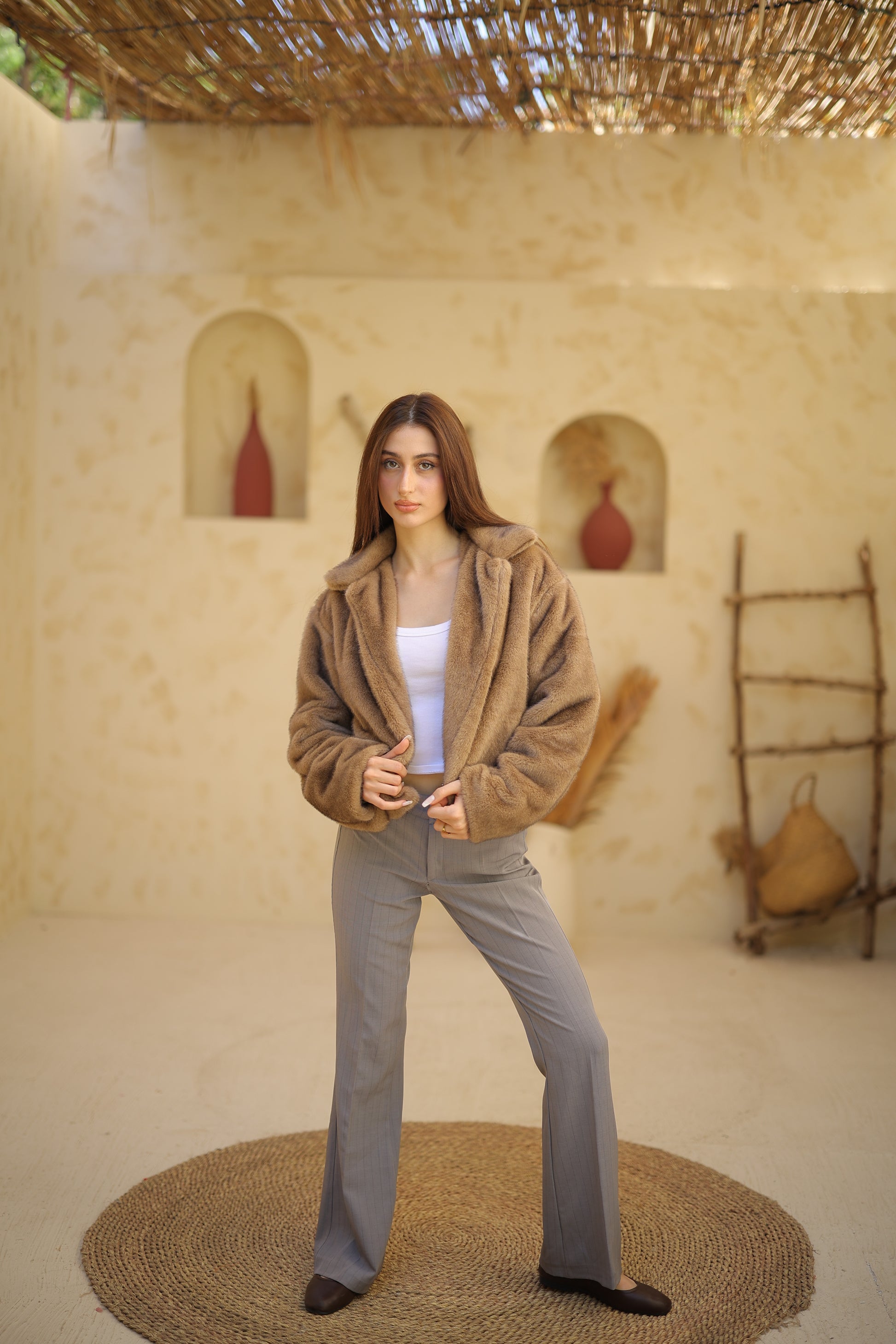 جاكيت زارا فرو Zoya