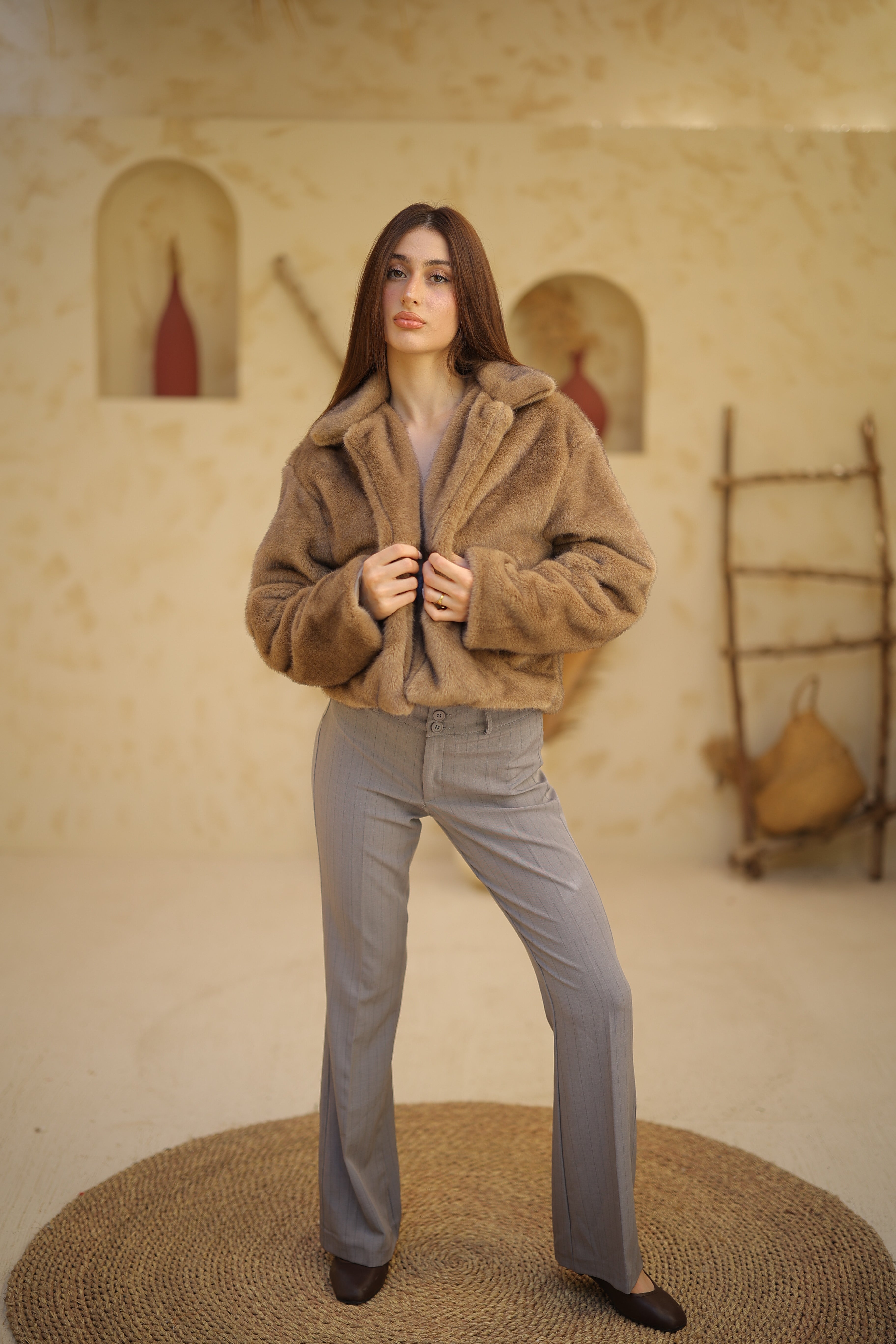 جاكيت زارا فرو Zoya