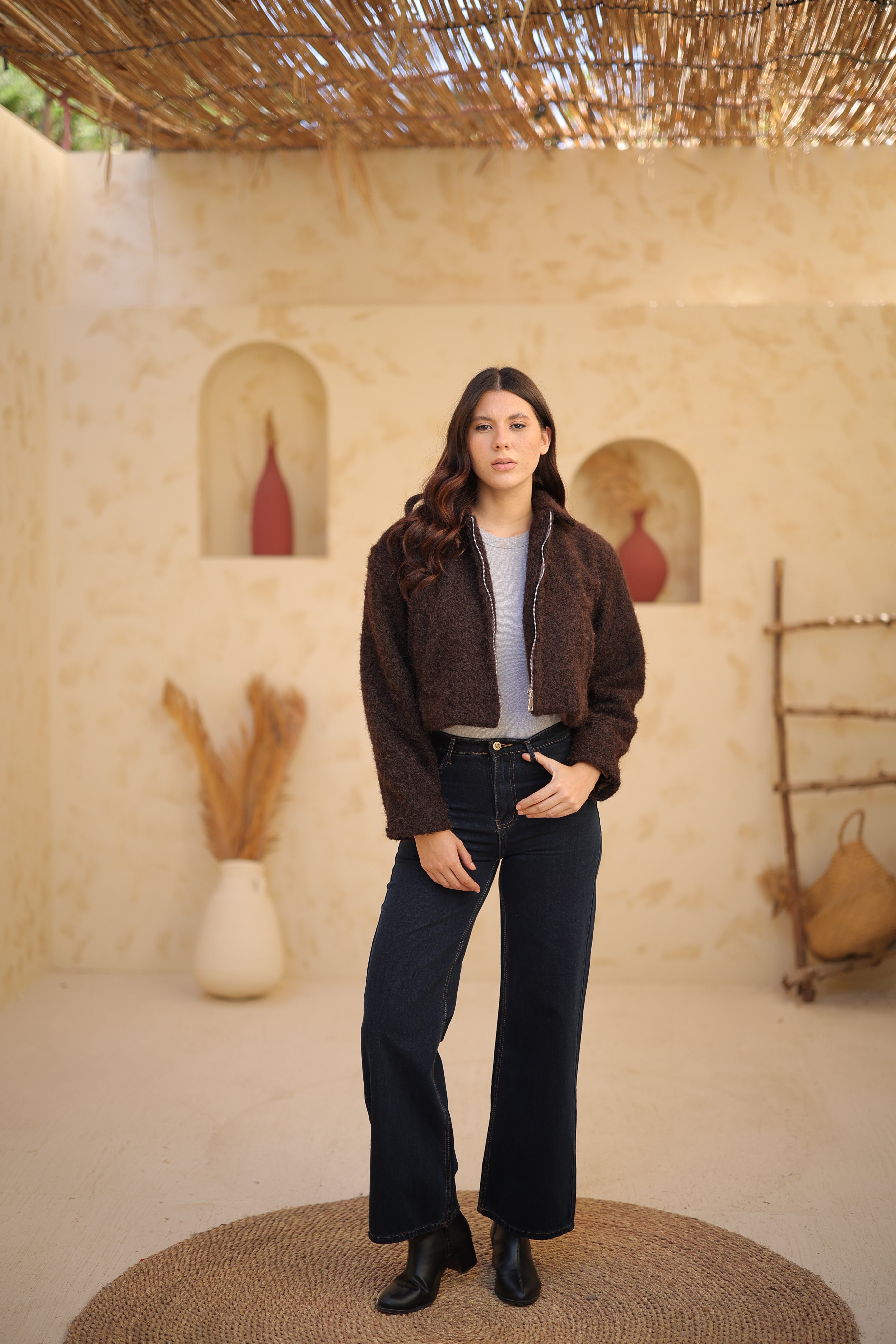 جاكيت صوف شعر قصير Zoya