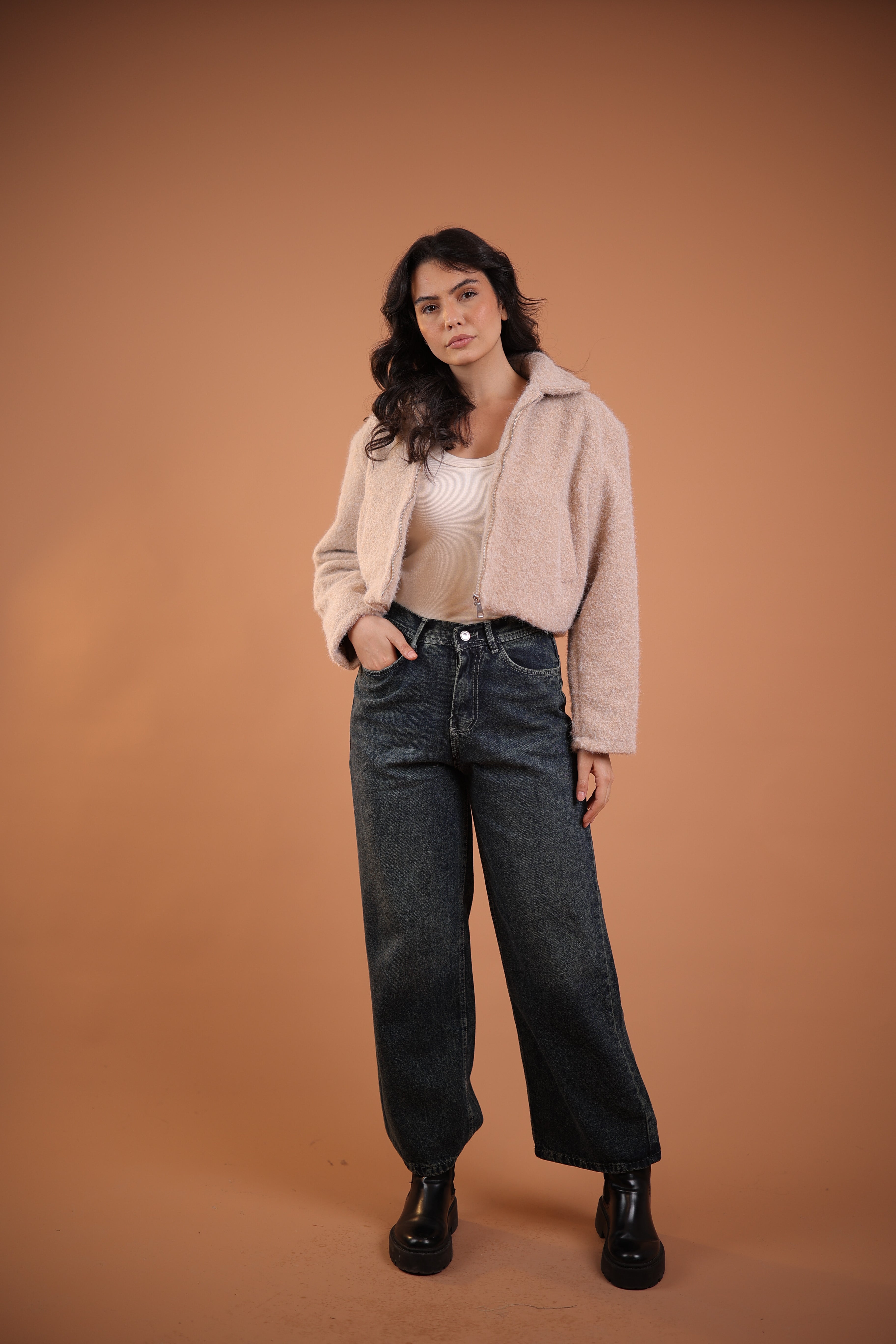 جاكيت صوف شعر قصير Zoya