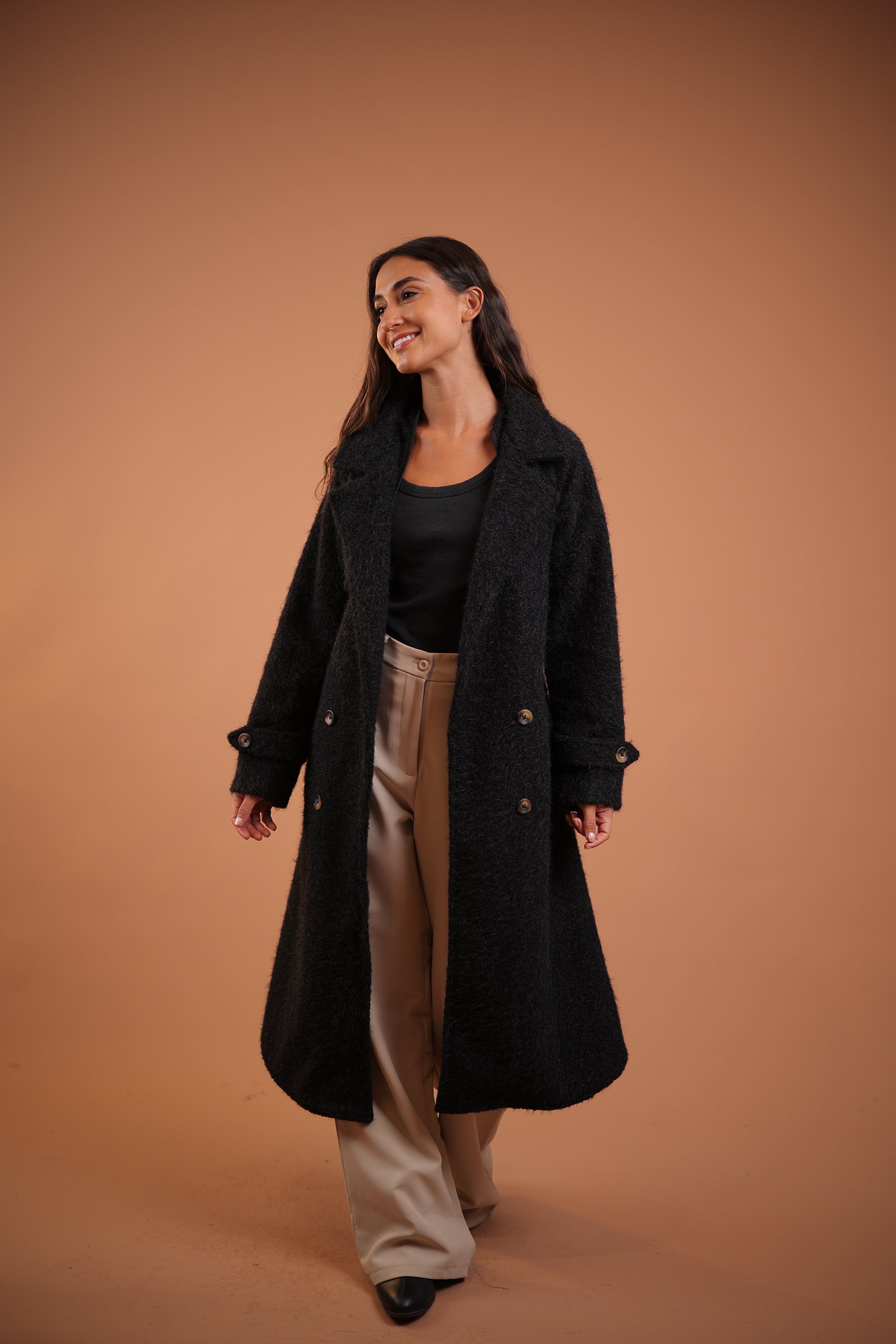 كوت صوف مشعر Zoya