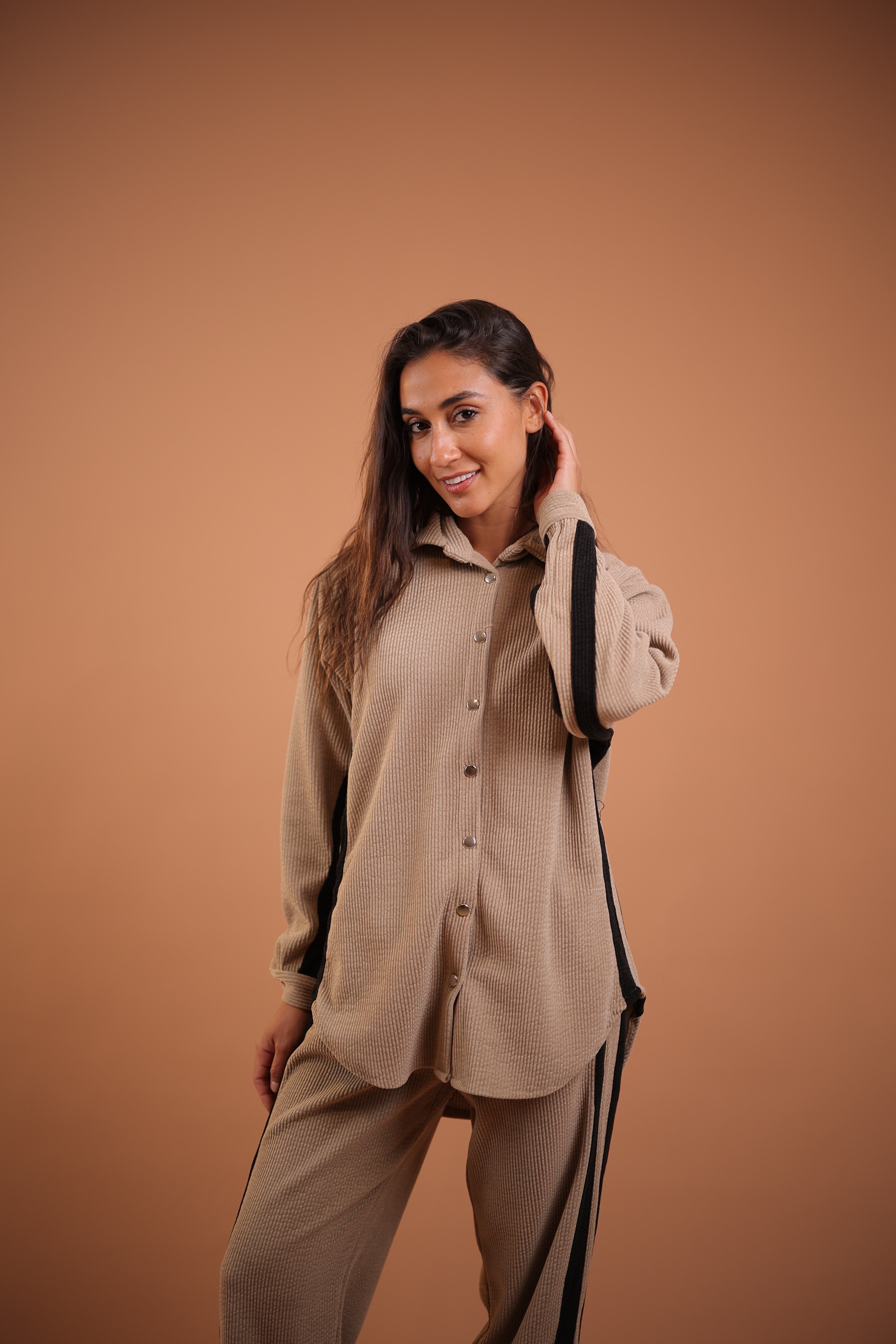 سوت ريب قطيفه شريطين جمب Zoya