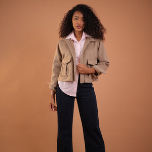 Zoya جاكيت جوخ قصير مبطن