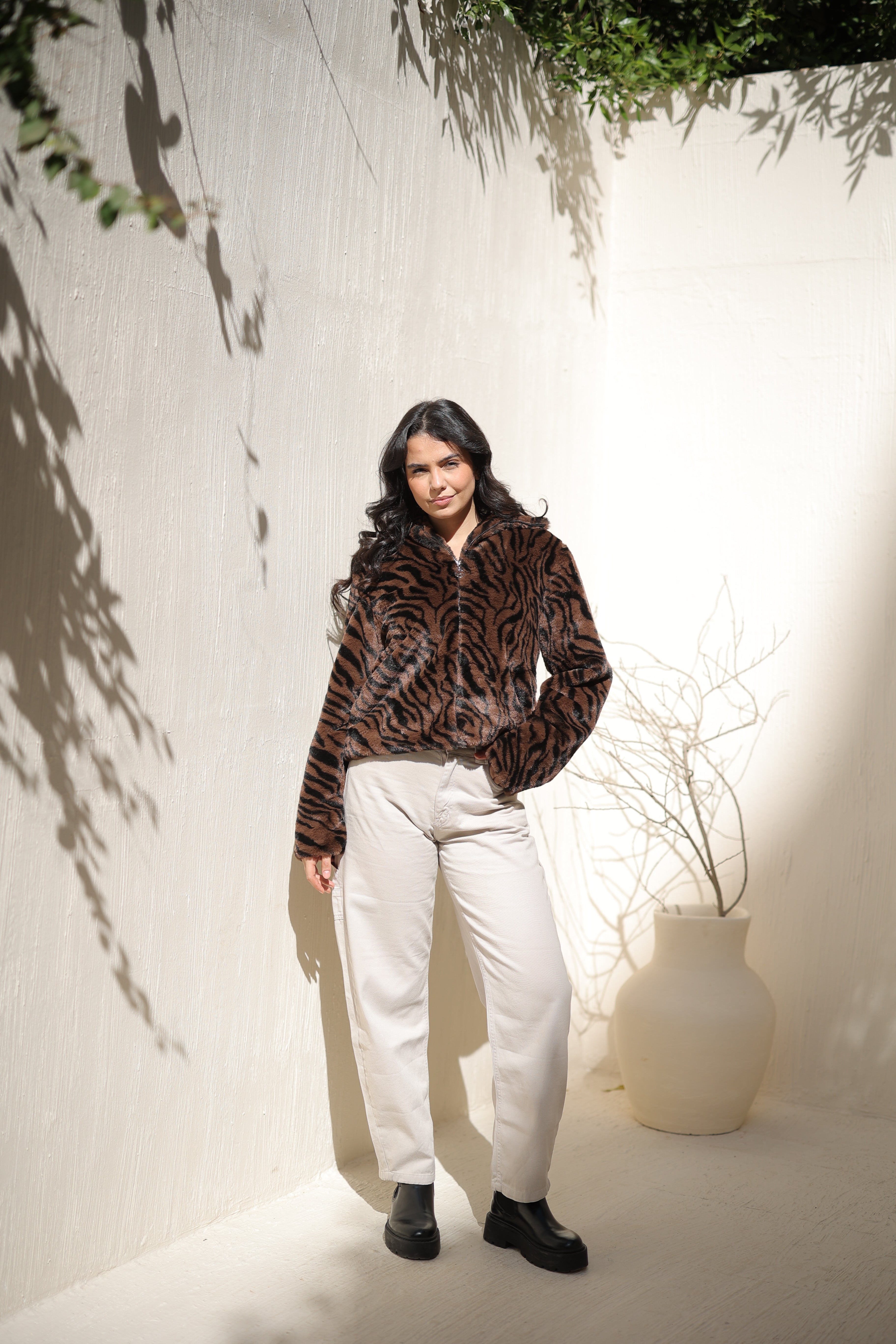 جاكيت فرو قصير Zoya