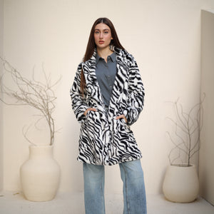 جاكيت فرو طويل Zoya